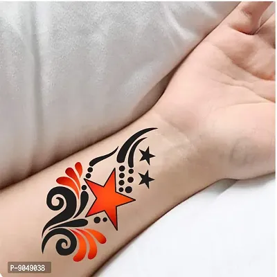 Star with Wings Tattoo Temporary Body Waterproof Boy and Girl Tattoo-thumb0