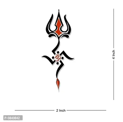 Trishul Om with Swastika Tattoo Waterproof Temporary Body Tattoo Boy and Girl Tattoo-thumb4