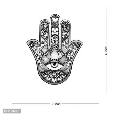 Hamsa Design Tattoo Waterproof Male and Female Temporary Body Tattoo-thumb2