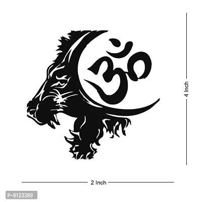 Lion Om Hindu Religion Tattoo Waterproof Male and Female Temporary Body Tattoo-thumb4