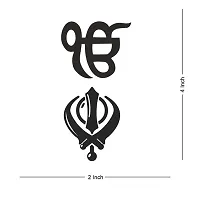 Khanda Onkar Sikh Symbol Tattoo Waterproof Male and Female Temporary Body Tattoo-thumb1