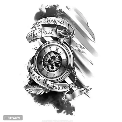 Time Clock Watch Tattoo Waterproof Male and Female Temporary Body Tattoo-thumb2