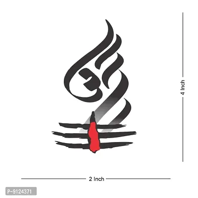 Om Mahakal Tilak Body Tattoo Waterproof Male and Female Temporary Body Tattoo-thumb4