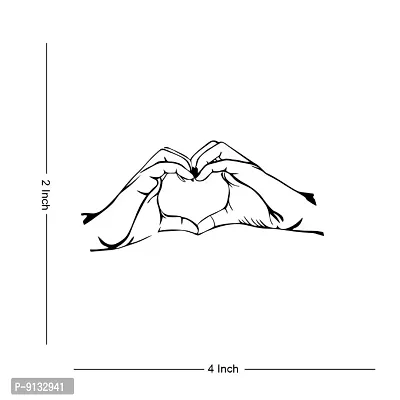 Temporary Tattoowala Hand Heart Love Waterproof for Men and Women Temporary Body Tattoo-thumb4