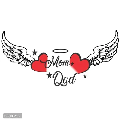 Love Mom Dad Body Temporary Tattoo Waterproof For Girls Men Women-thumb2