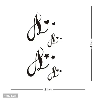 Temporary Tattoowala Name Alphabet A Letter Temporary Body Tattoo-thumb4