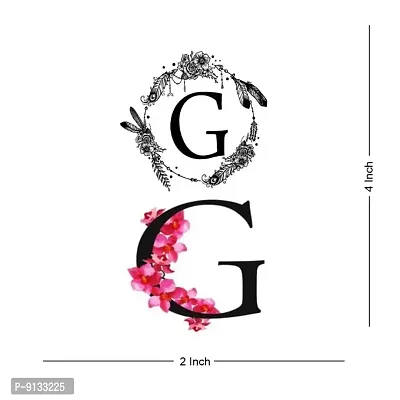 Name G Letter Tattoo Alphabet Two Design Body Temporary Tattoo Waterproof For Girls Men Women-thumb4