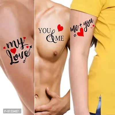 My Love tattoo Design Men Women Waterproof Temporary Body Tattoo-thumb0