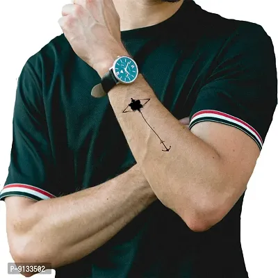 Anchor Tattoo Design Men Women Waterproof Temporary Body Tattoo-thumb0