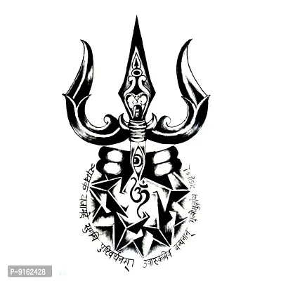 Temporary Tattoowala God Shiv Tattoo Waterproof Temporary Body Tattoo-thumb2