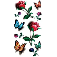 Temporary Tattoowala Rose Flower Men and Women Waterproof TattooTemporary Body Tattoo-thumb1