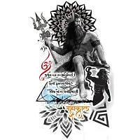 Temporary Tattoowala Shiv Mahadev Men and Women Waterproof Temporary Body Tattoo-thumb1