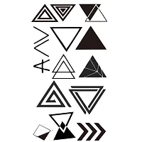 Triangle Tattoo Waterproof Men and Women Temporary Body Tattoo-thumb1