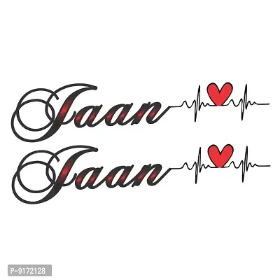 Jaan with Heart Tattoo Waterproof Men and Women Temporary Body Tattoo-thumb2