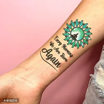 Gautam Buddha Ji Quotes Tattoo Every Morning We Are Born Temporary Body Tattoo