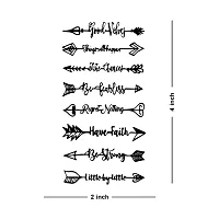 Have Faith with Arrow Tattoo Strong Temporary Body Tattoo-thumb2