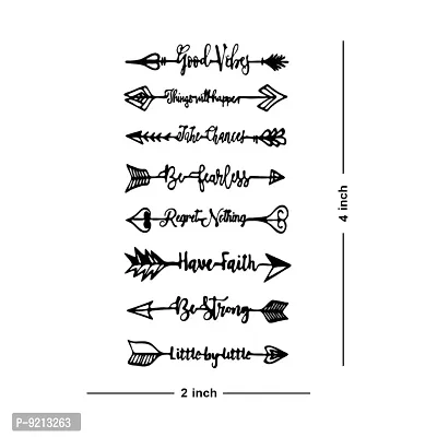 Have Faith with Arrow Tattoo Strong Temporary Body Tattoo-thumb3