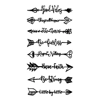 Have Faith with Arrow Tattoo Strong Temporary Body Tattoo-thumb1