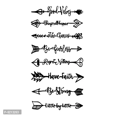 Have Faith with Arrow Tattoo Strong Temporary Body Tattoo-thumb2