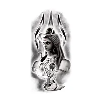 Mahadev with Trishul Mahakal Temporary Tattoo Waterproof For Boys and Girls Temporary Body Tattoo-thumb1