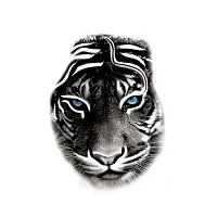 Real Tiger Design Temporary Tattoo Waterproof For Male and Female Temporary Body Tattoo-thumb1