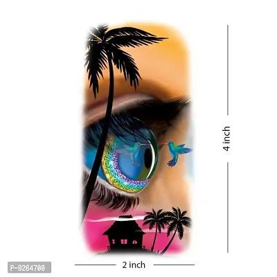 3D Eye Design With Nature Temporary Tattoo Waterproof For Boys And Girl Temporary Body Tattoo-thumb2