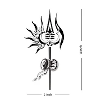 God Shiv Trishul With Damru Temporary Tattoo Waterproof For Male and Female Temporary Body Tattoo-thumb1