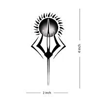 Trishul with Sun Design Temporary Tattoo Waterproof For Male and Female Temporary Body Tattoo-thumb1