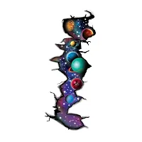 Planet On My Hand Design Temporary Tattoo Waterproof For Male and Female Temporary Body Tattoo-thumb2