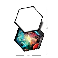 Planet In Hexagon Temporary Tattoo Waterproof For Male and Female Temporary Body Tattoo-thumb1