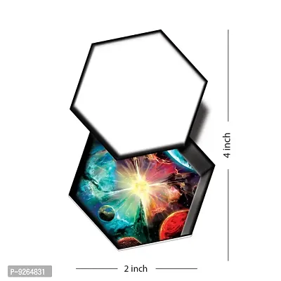 Planet In Hexagon Temporary Tattoo Waterproof For Male and Female Temporary Body Tattoo-thumb2