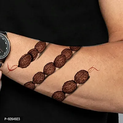 Rudraksha Mala Design Temporary Tattoo Waterproof For Male and Female Temporary Body Tattoo