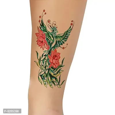 Flower Phonix Angle Temporary Tattoo Waterproof For Boys and Girls Temporary Body Tattoo