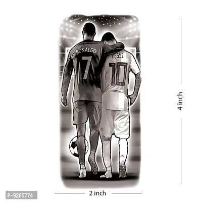 Ronaldo with Messi Temporary Tattoo Waterproof For Male and Female Temporary Body Tattoo-thumb3