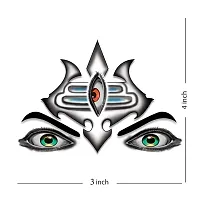 God Mahakal Eye and Trishul Temporary Tattoo Waterproof For Male and Female Temporary Body Tattoo-thumb1