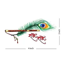 God Krishna Mantra Radhe Radhe New Temporary Tattoo Waterproof For Male and Female Temporary Body Tattoo-thumb1