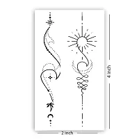 Sun and Moon Tribal Tattoo Waterproof Men and Women Temporary Tattoo-thumb2