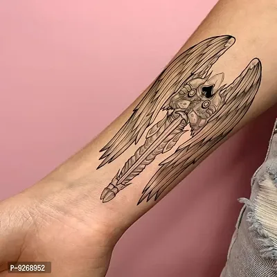 Wings with Sword Tattoo Waterproof Men and Women Temporary Tattoo-thumb0