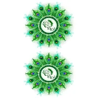 Green Feathers Beautiful Maa Tattoo Love Waterproof Boys and Girls Temporary Body Tattoo-thumb3