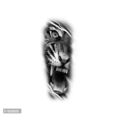 Tiger Eye Tattoo Animals Love Waterproof Boys and Girls Temporary Body Tattoo-thumb3