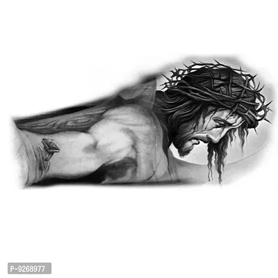 Jesus Hand Tattoo Design Waterproof Boys and Girls Temporary Body Tattoo-thumb2