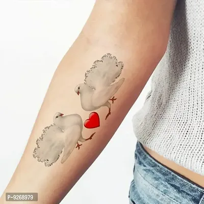 Duck With Heart Design Waterproof Boys and Girls Temporary Body Tattoo