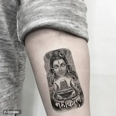 Mahakal  with Shiv Tattoo God Waterproof Boys and Girls Temporary Tattoo-thumb0