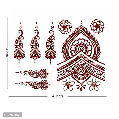 Mandala Heena Tattoo Designs For Flower Mehndi Women Temporary Tattoo-thumb2