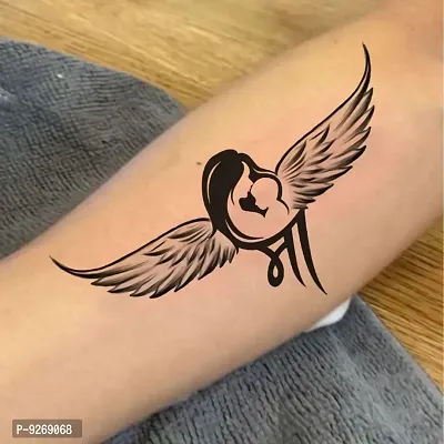 Maa with Baby Tattoo Waterproof For Men and Women Angel Temporary Tattoo