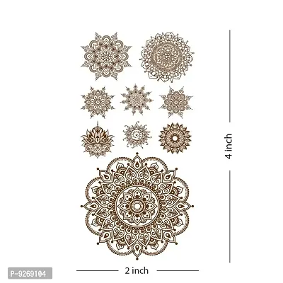 Real Mandala Tattoo Henna Design For Women Temporary Tattoo-thumb3