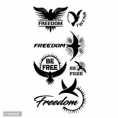 Free Freedom Tattoo Birds Waterproof Boys and Girls Temporary Tattoo-thumb0