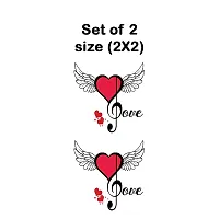 Love You Tattoo Love Heart Waterproof Boys and Girls Temporary Tattoo-thumb2