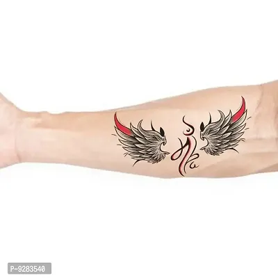 Maa with Wings Tattoo Waterproof Girls and Boys Temporary Tattoo