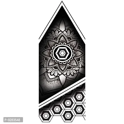 Full Sleev Tattoo Mandala Tapestry Black Waterproof For Men and Women Temporary Tattoo-thumb2